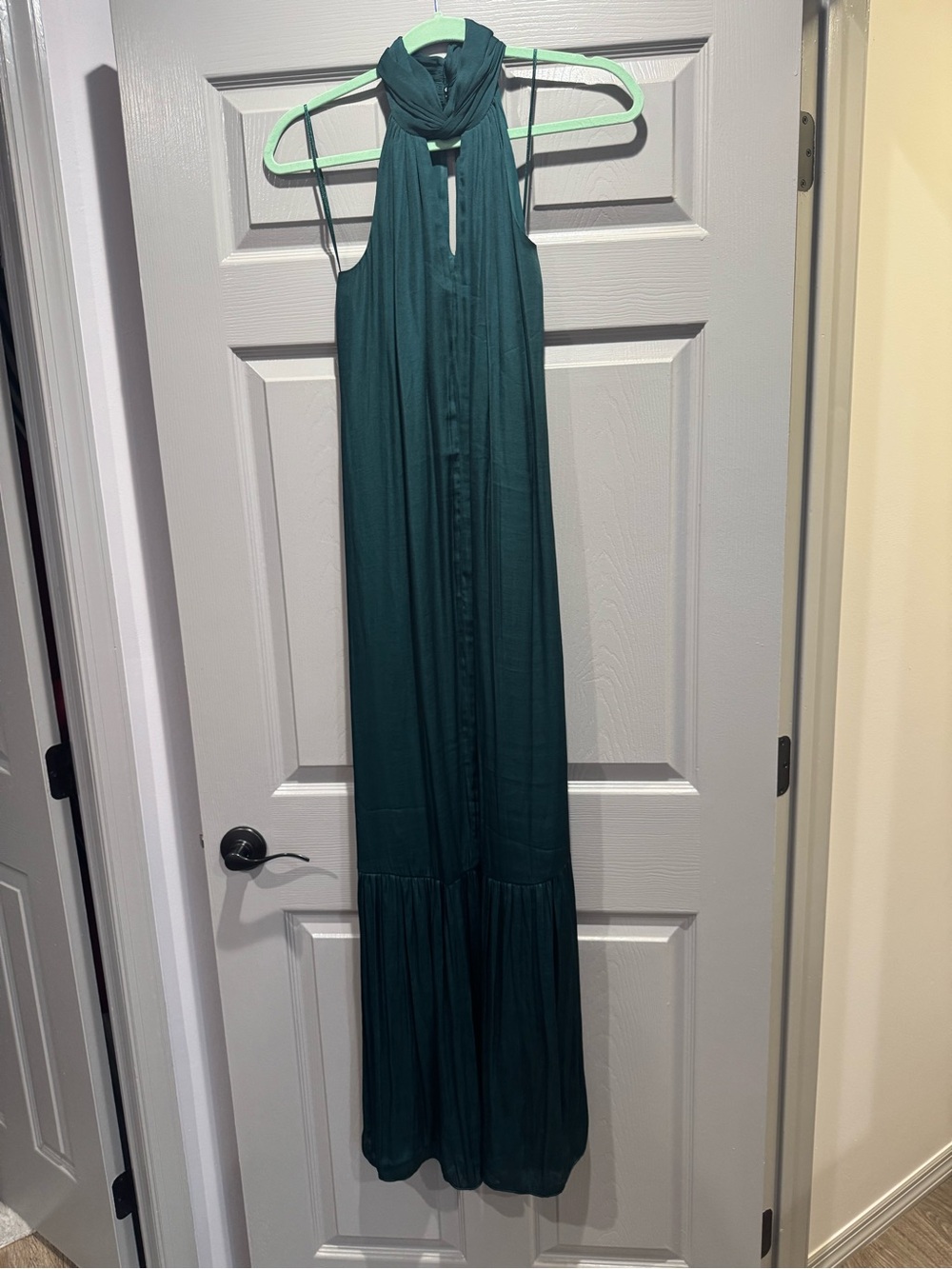 Banana Republic Teal Green Halter Maxi Dress